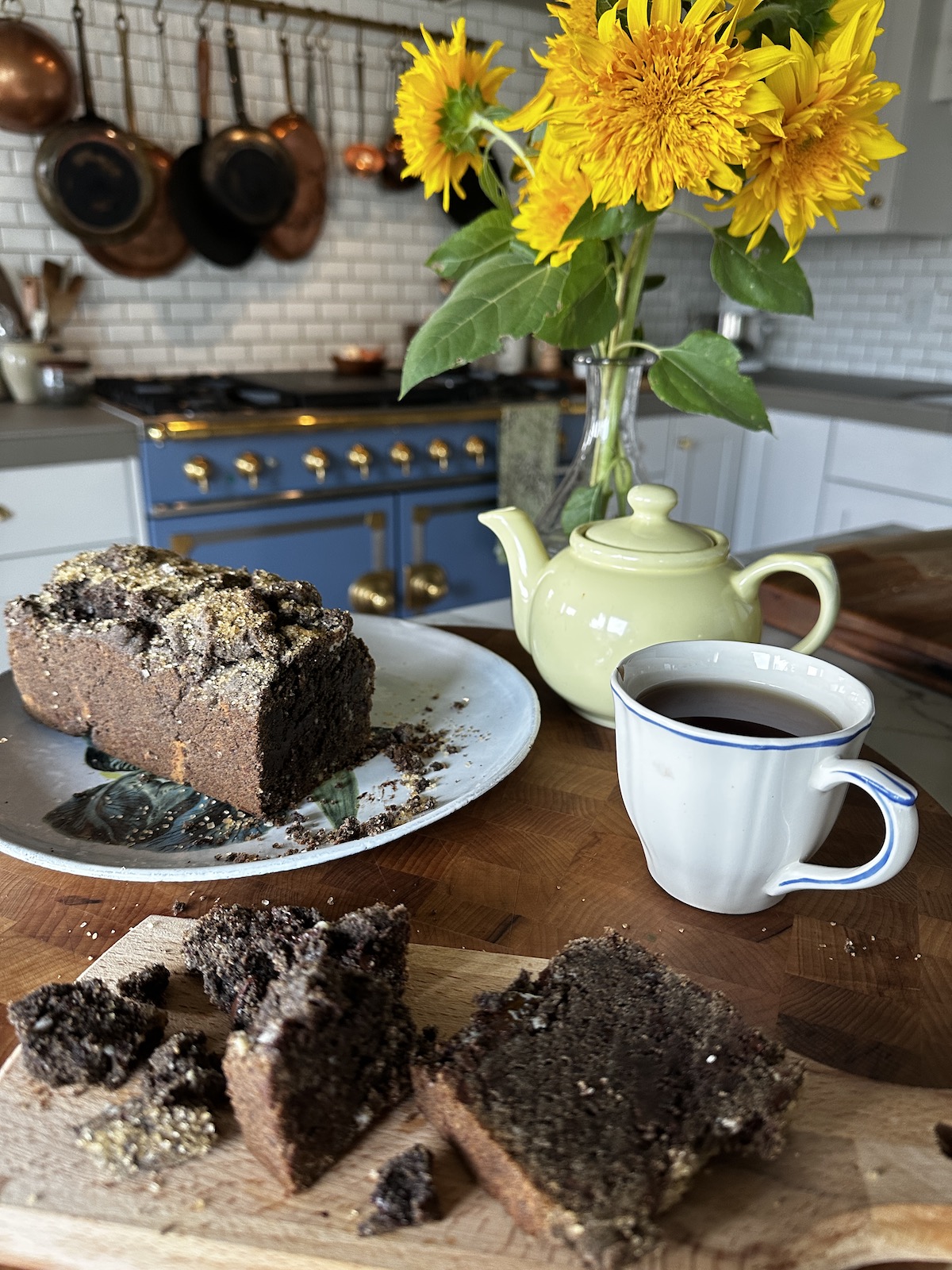 Buckwheat Chocolate Pound Cake, a Chocolate Cake that tastes like a Cookie