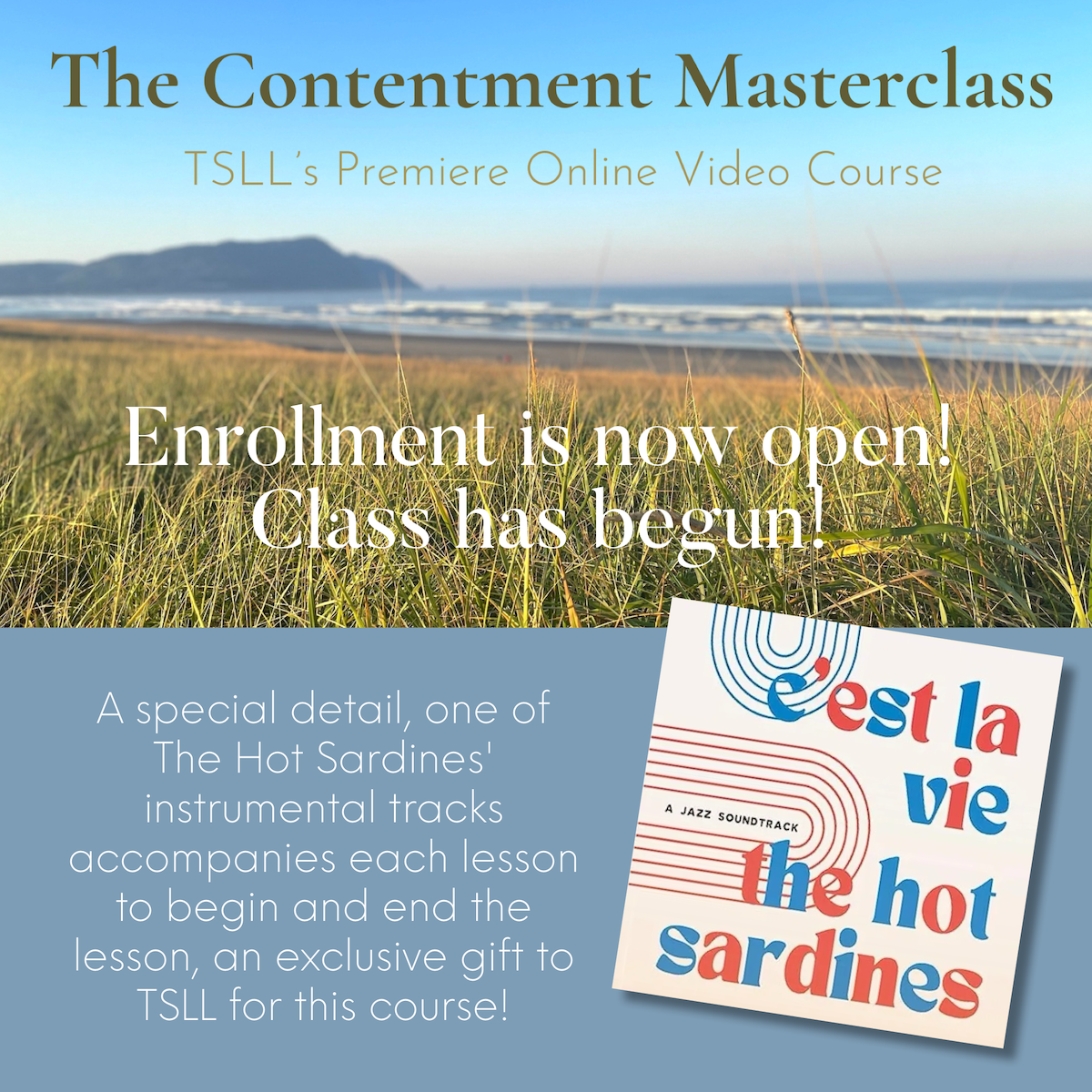 The Contentment Masterclass is Now Open For Enrollment!